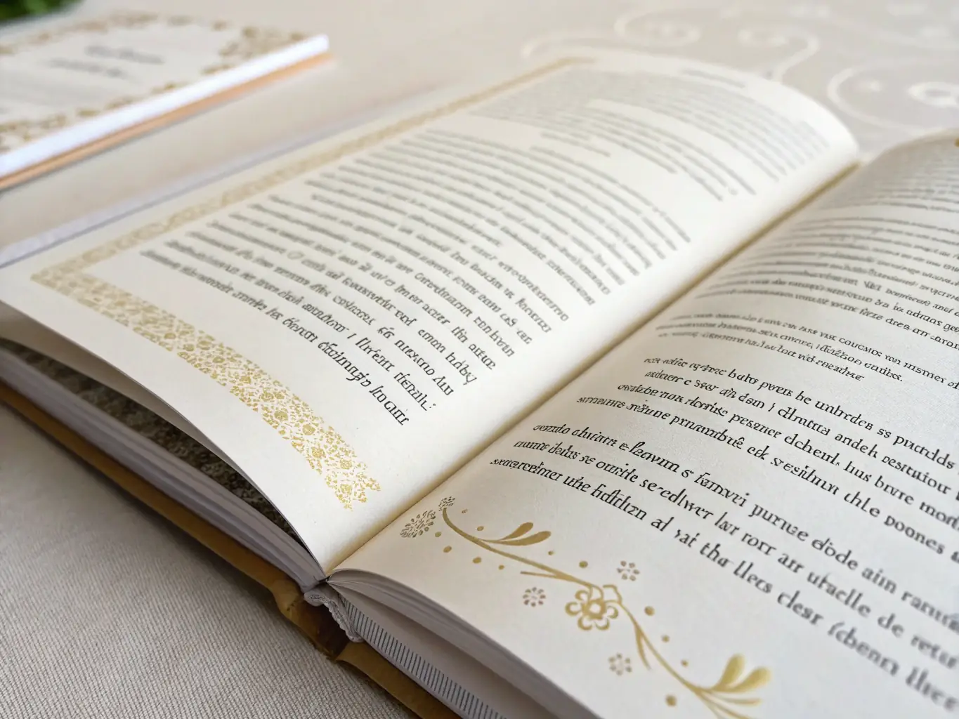 A close-up shot of a large-print book, highlighting the clear and easy-to-read text, designed to assist individuals with low vision or visual impairments.